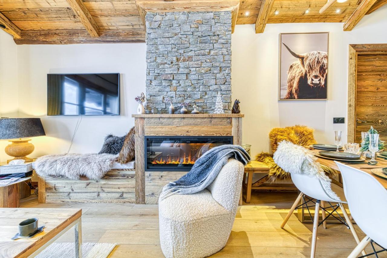 Appartement Style Chalet 5* Vue Mont-Blanc - Arc 1950 Les Arcs  Exterior foto
